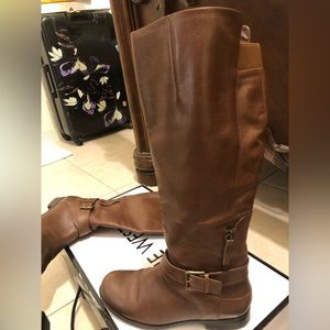 Brown Nine West boots, size 8.5M